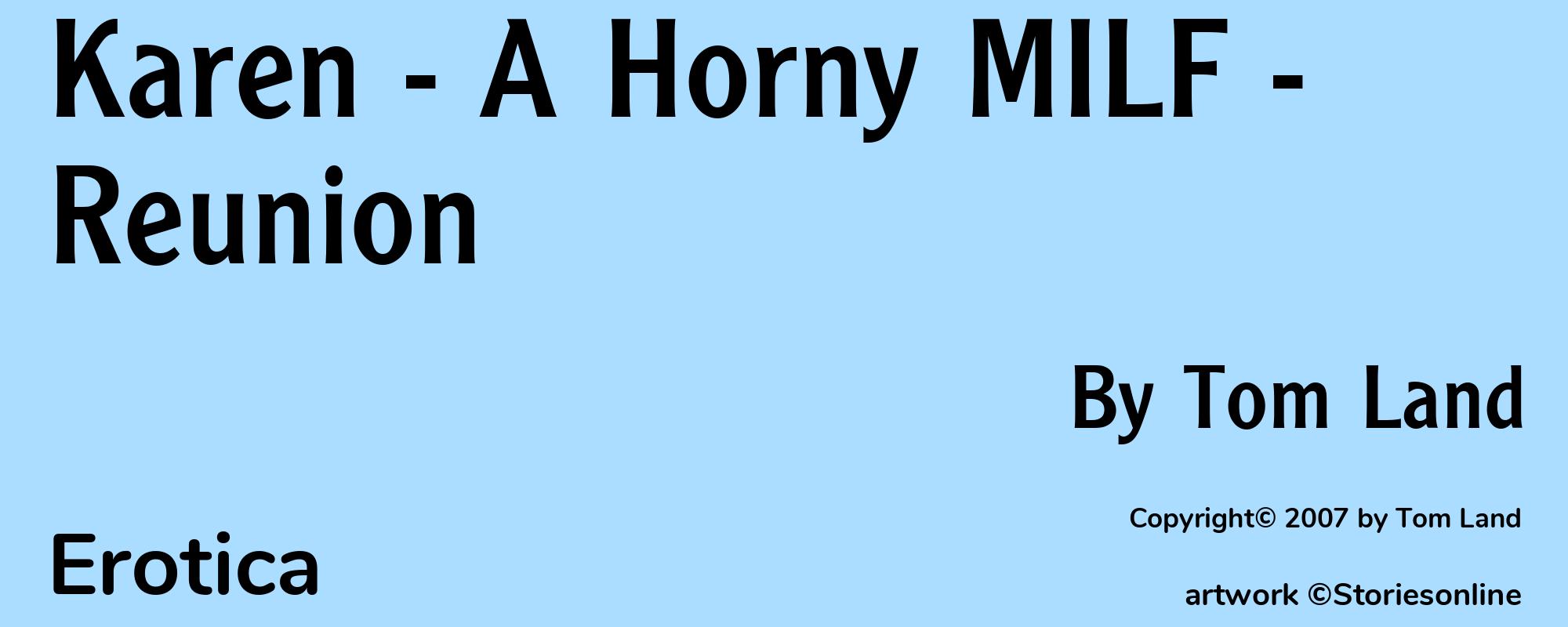 Karen - A Horny MILF - Reunion - Cover