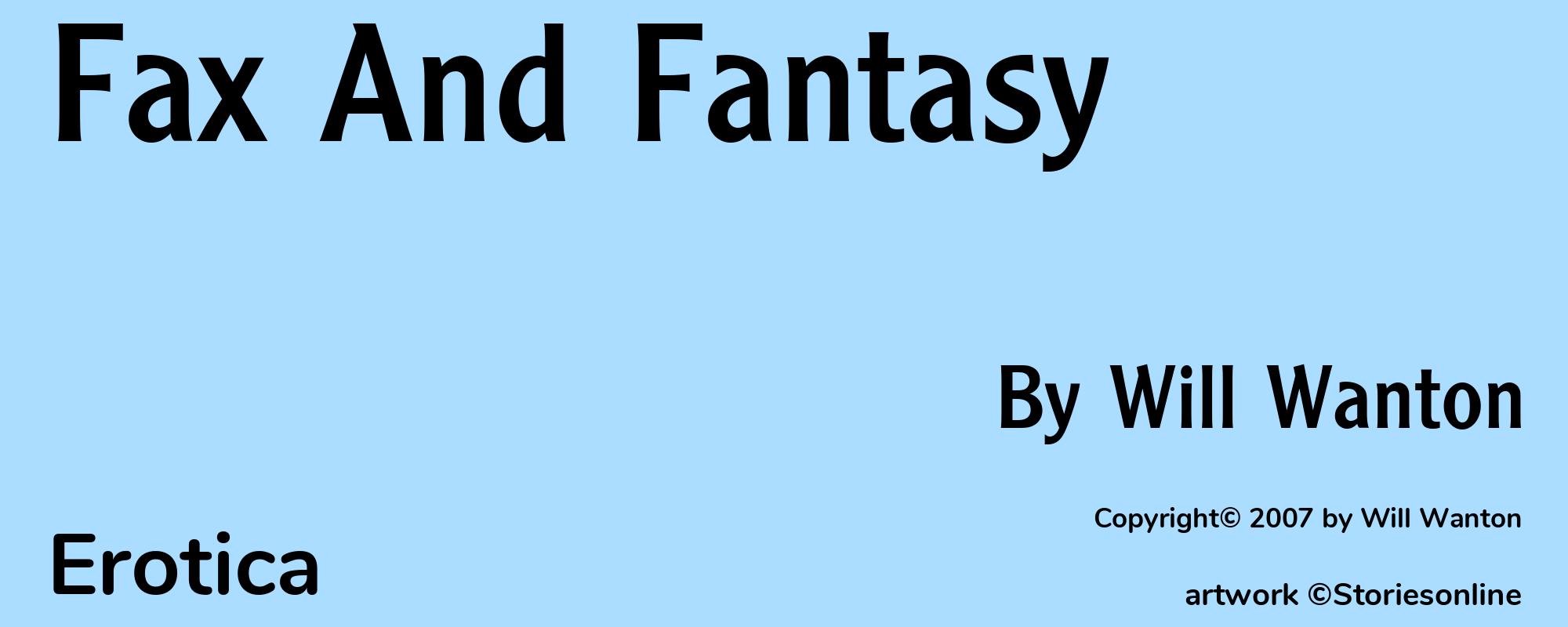 Fax And Fantasy - Cover
