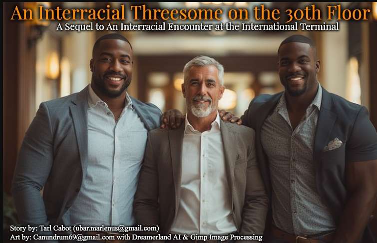 An Interracial Threesome on the 30th Floor - Cover