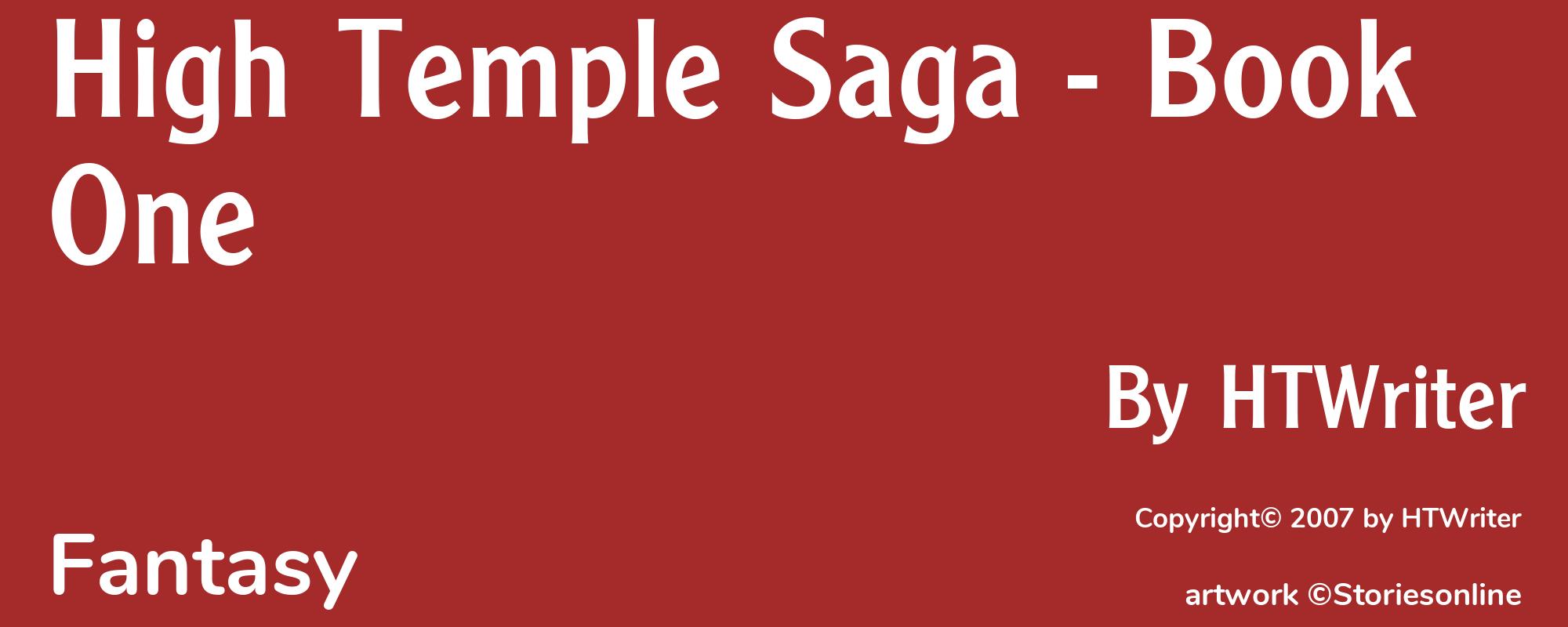 High Temple Saga - Book One - Cover
