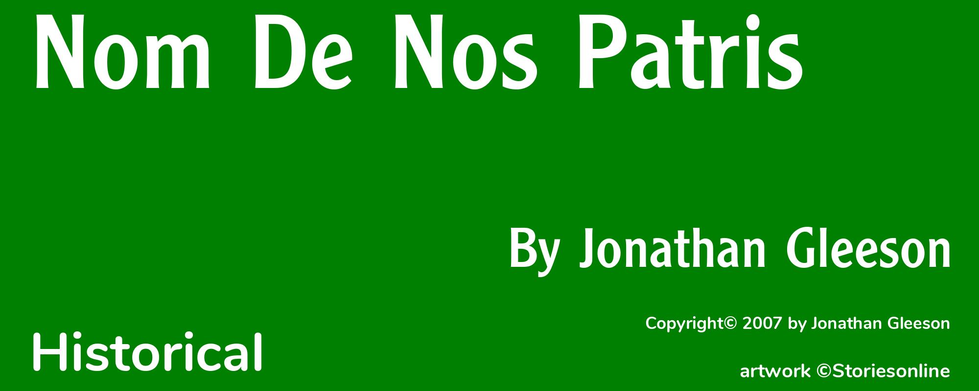 Nom De Nos Patris - Cover