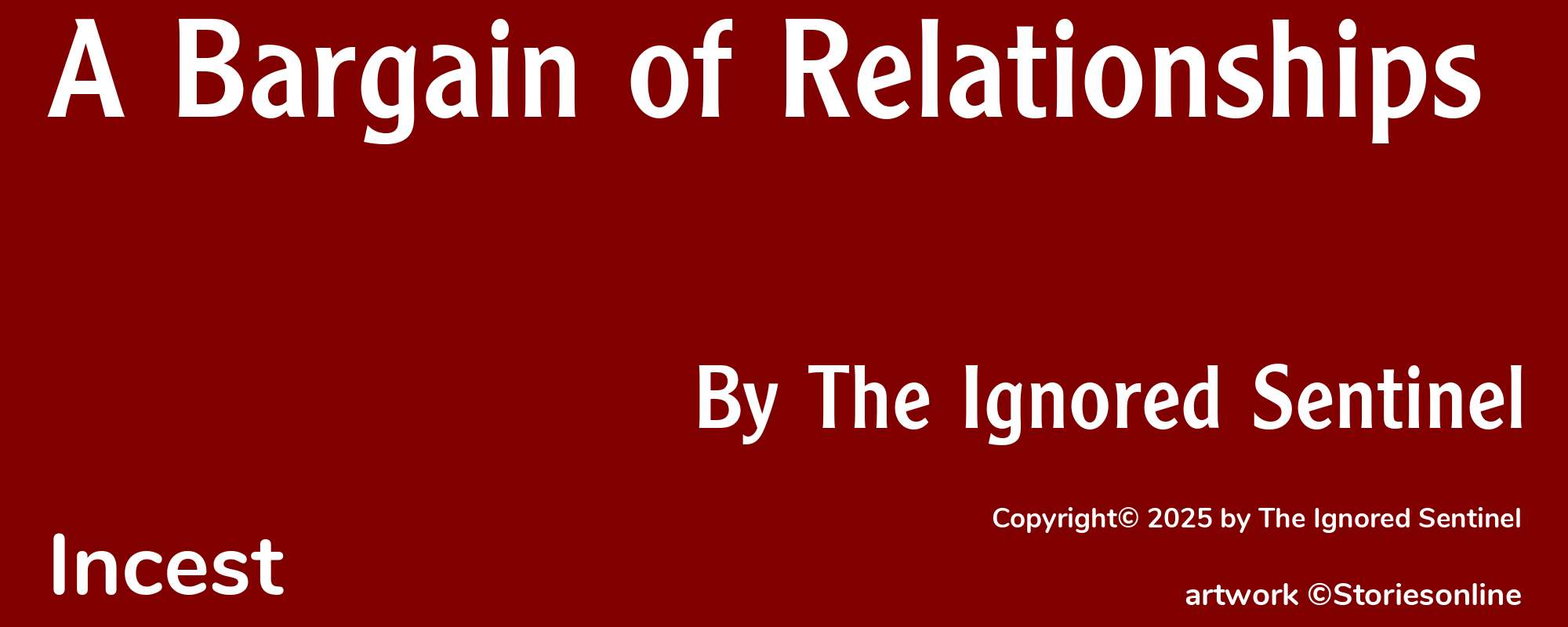 A Bargain of Relationships - Cover