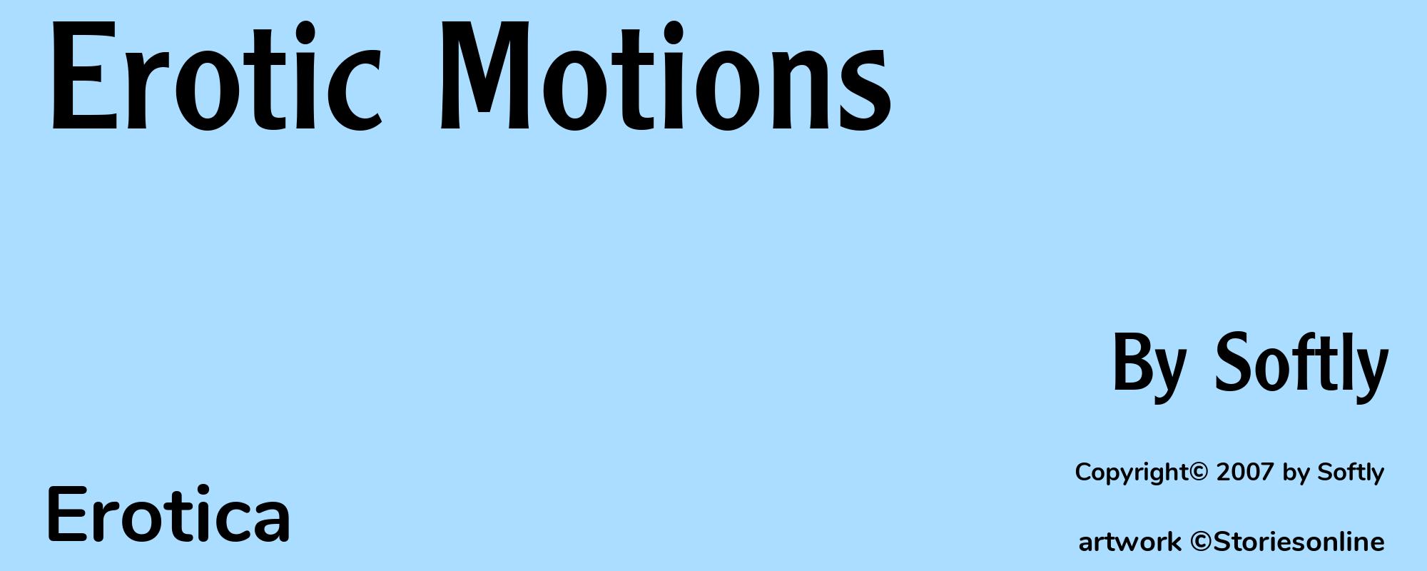 Erotic Motions - Cover
