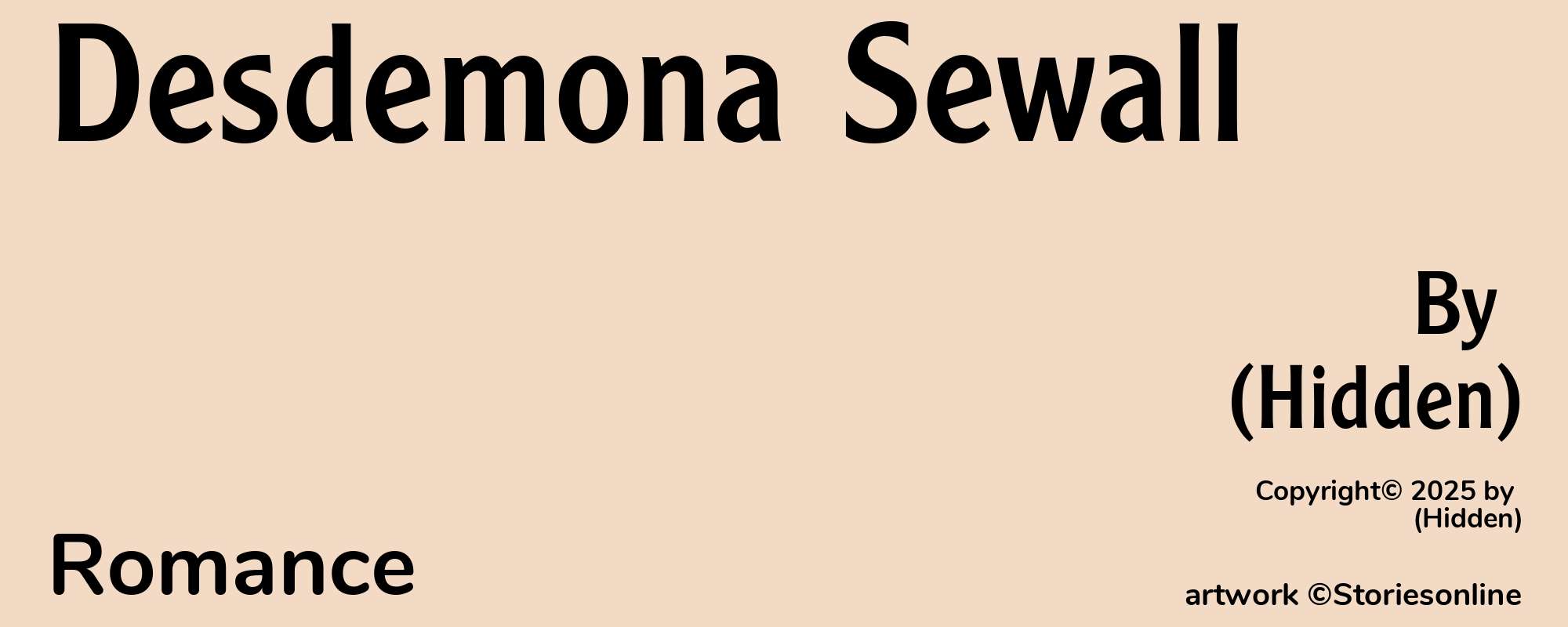 Desdemona Sewall - Cover
