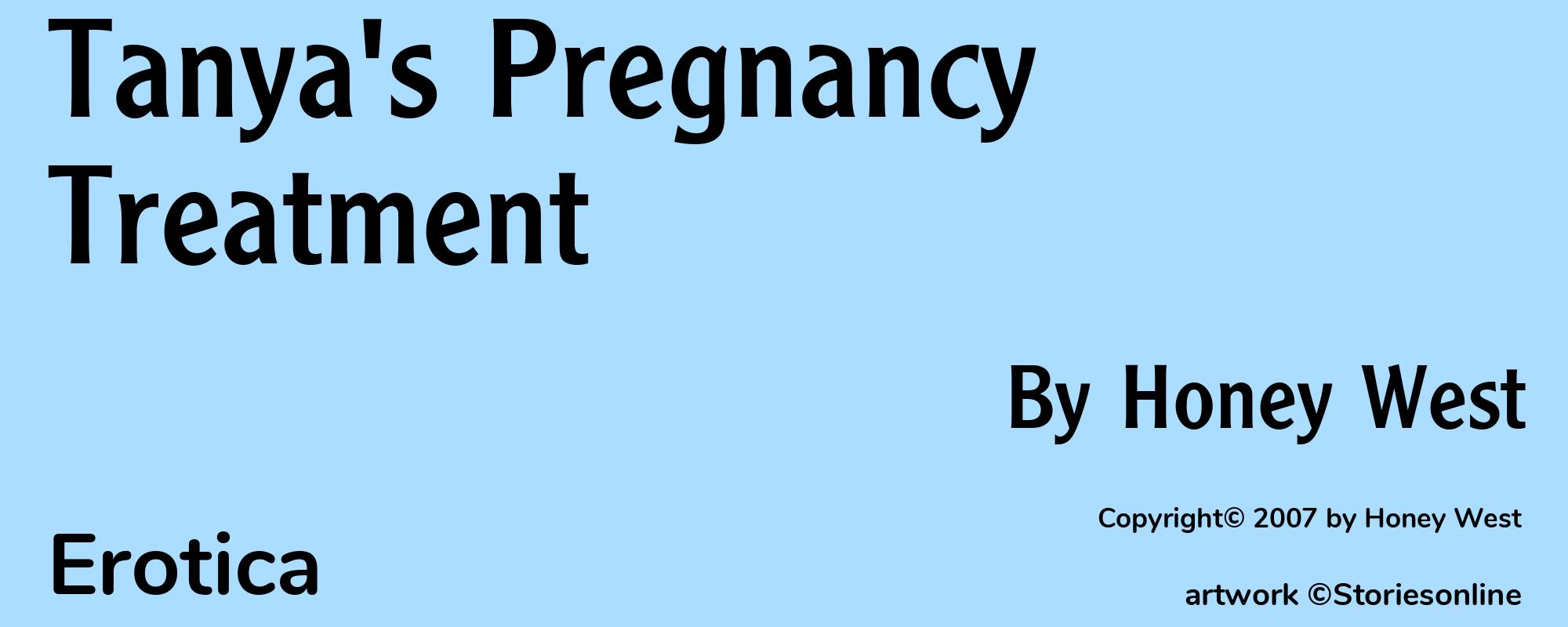 Tanya's Pregnancy Treatment - Cover