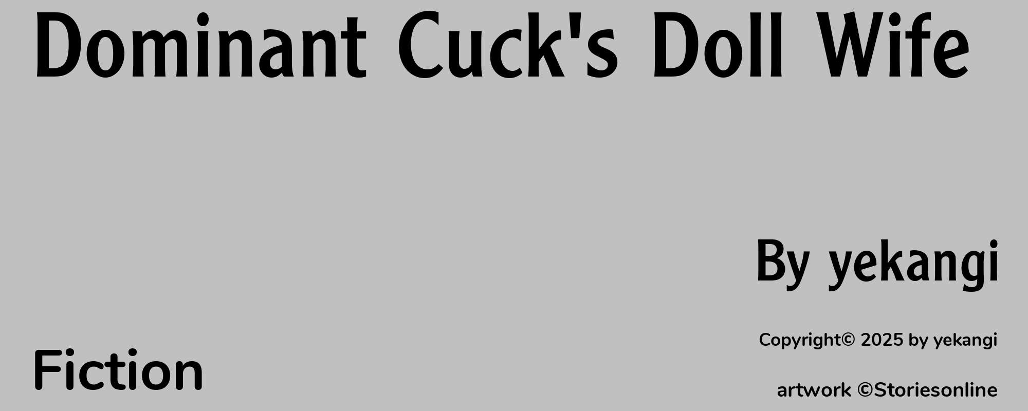 Dominant Cuck's Doll Wife - Cover
