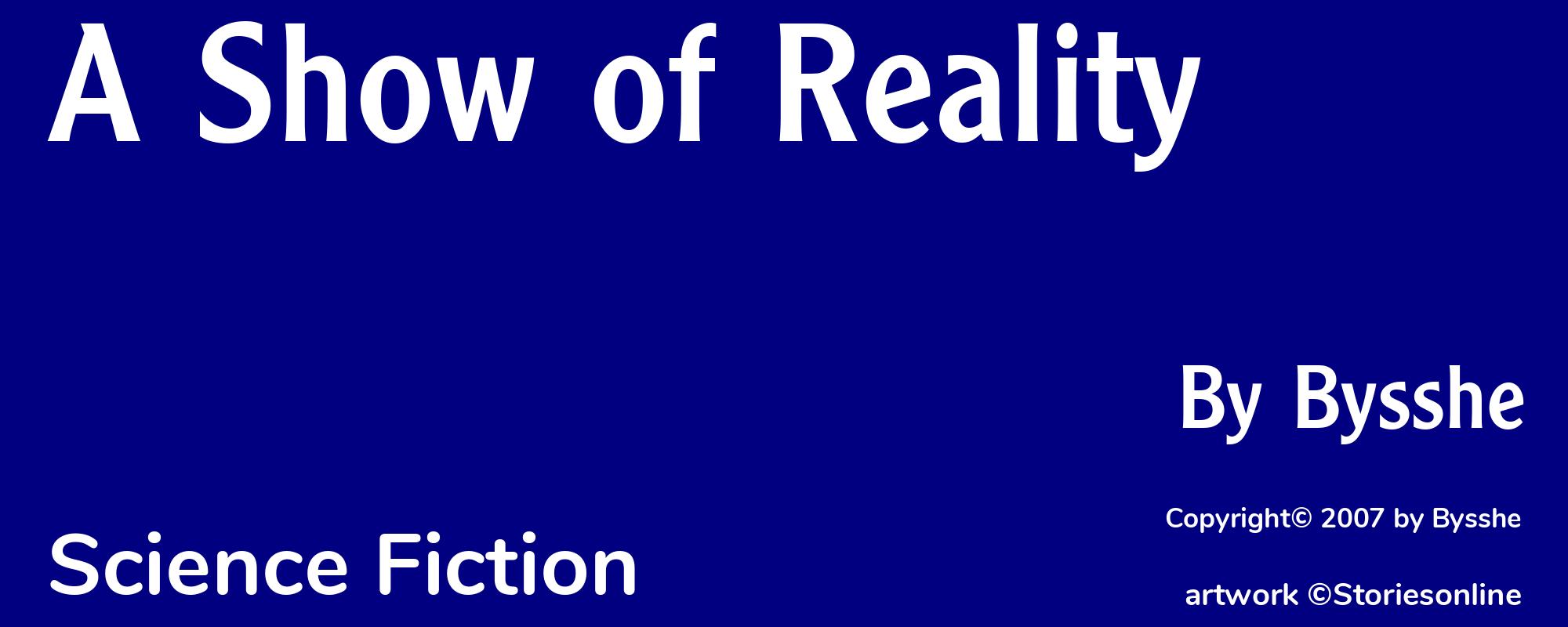 A Show of Reality - Cover
