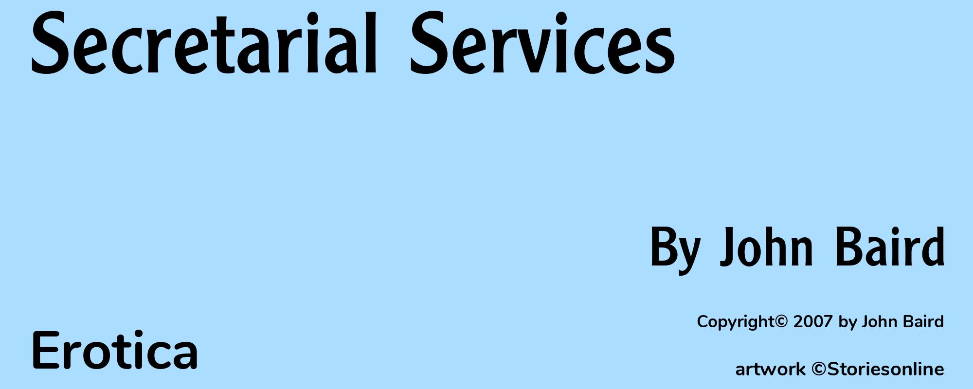 Secretarial Services - Cover