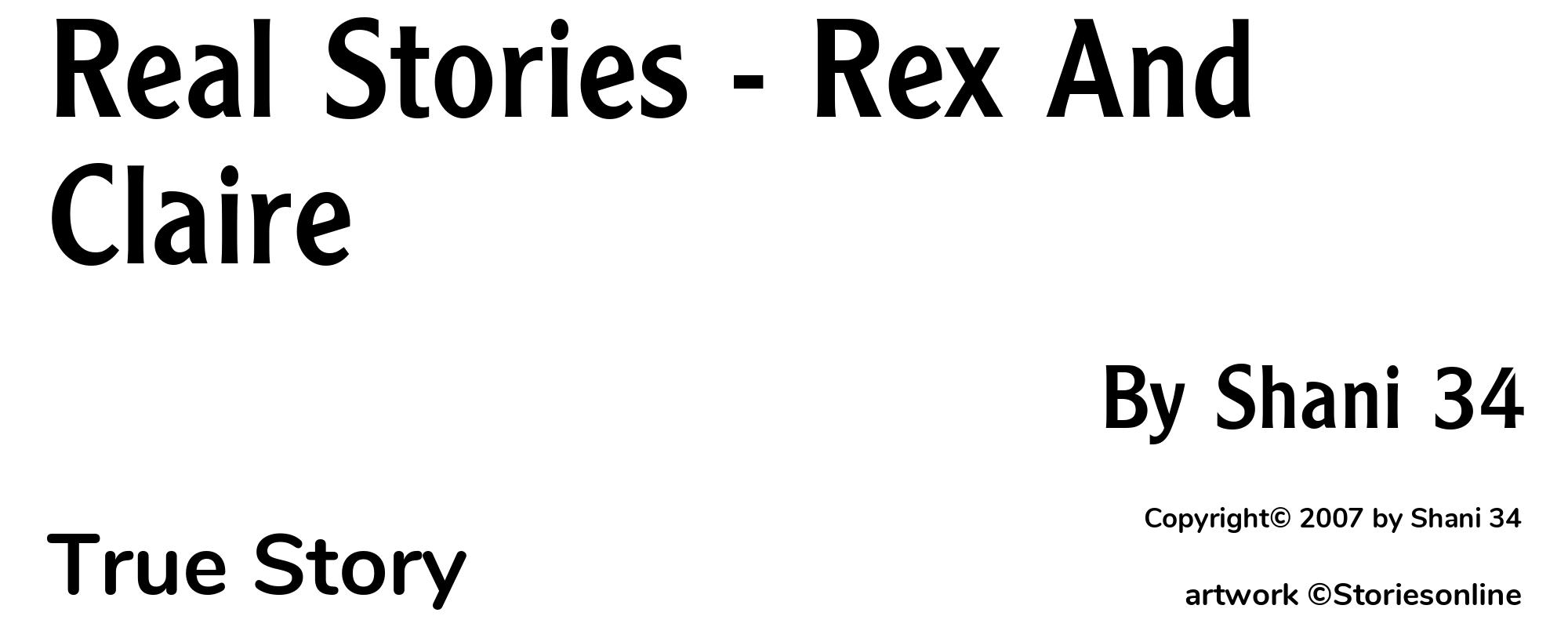 Real Stories - Rex And Claire - Cover