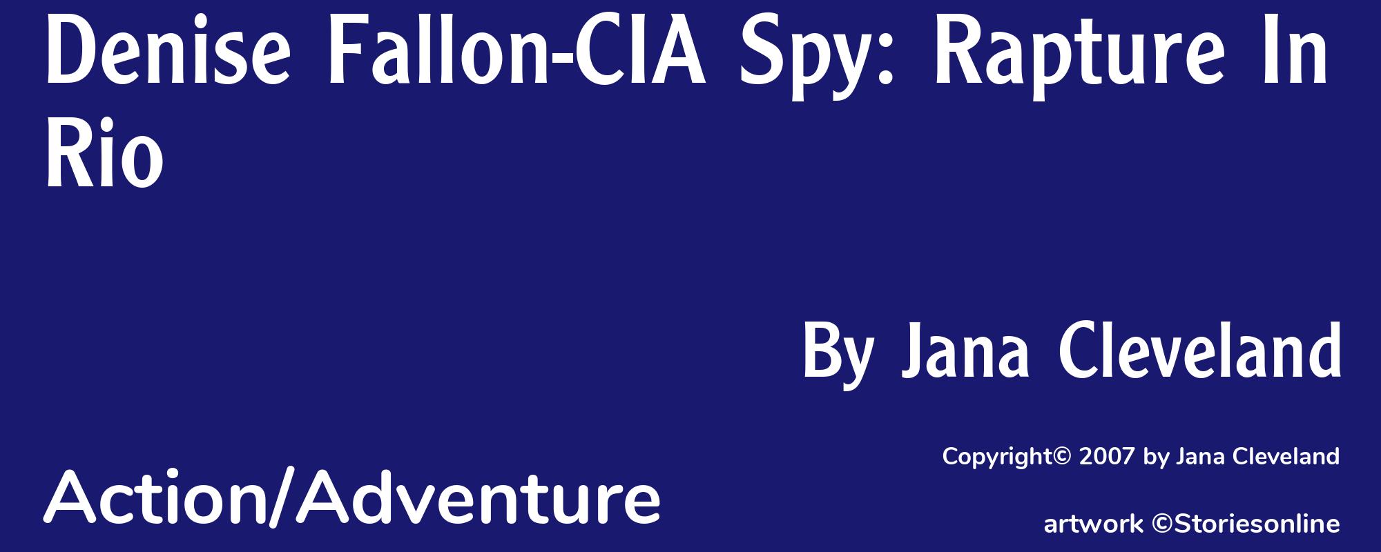 Denise Fallon-CIA Spy: Rapture In Rio - Cover