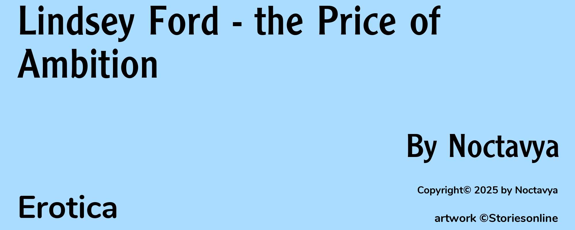 Lindsey Ford - the Price of Ambition - Cover