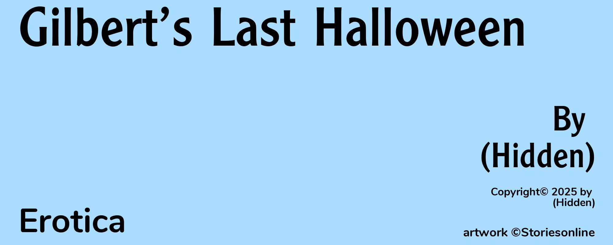 Gilbert’s Last Halloween - Cover