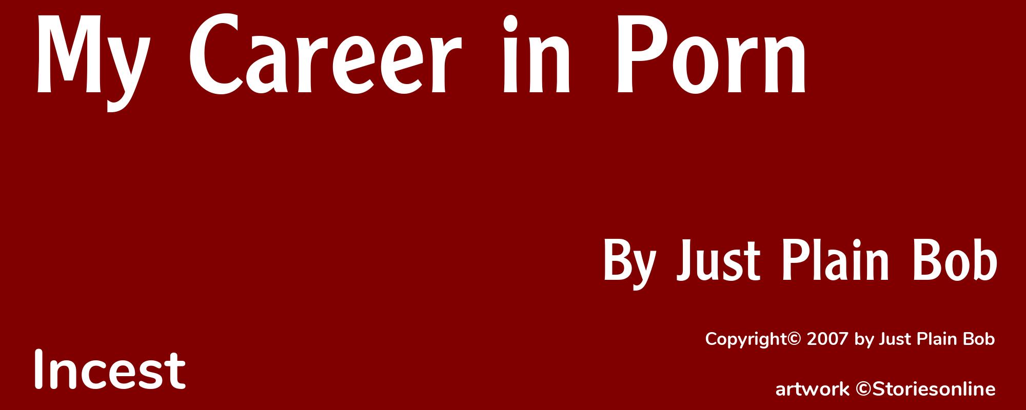 My Career in Porn - Cover