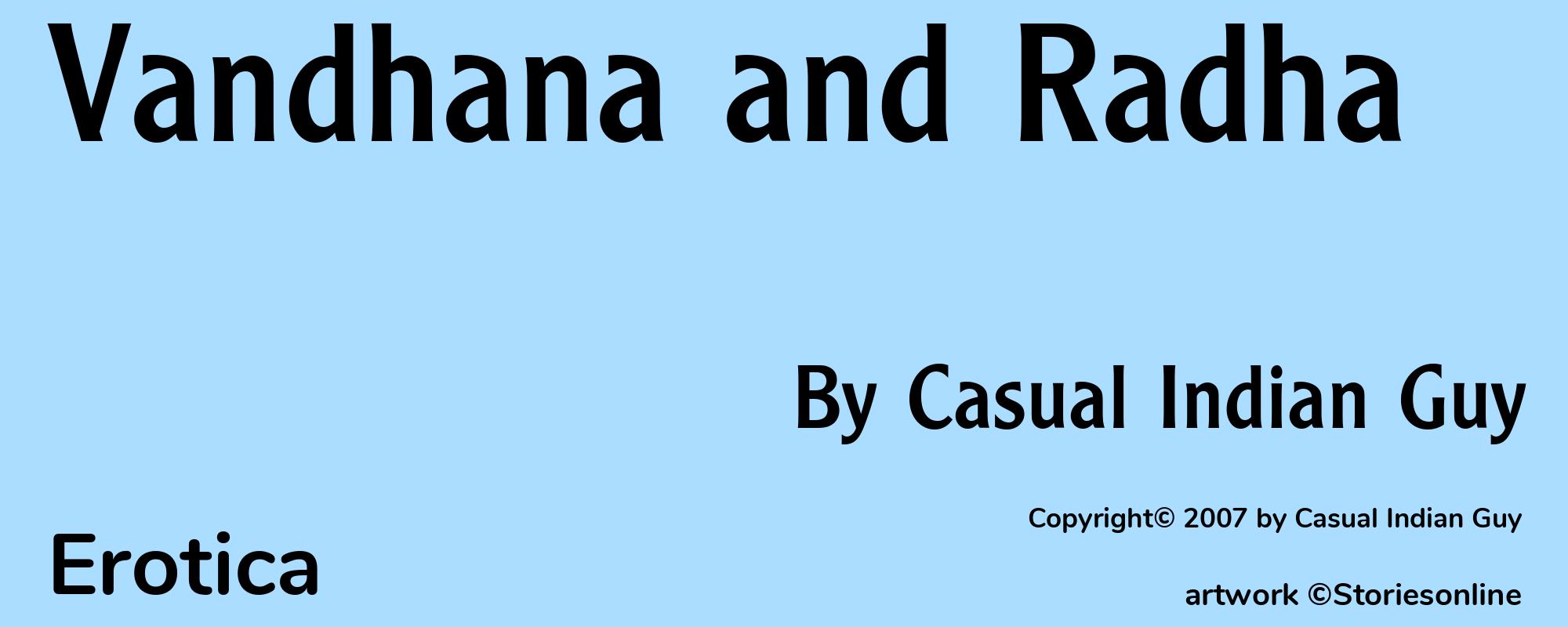 Vandhana and Radha - Cover