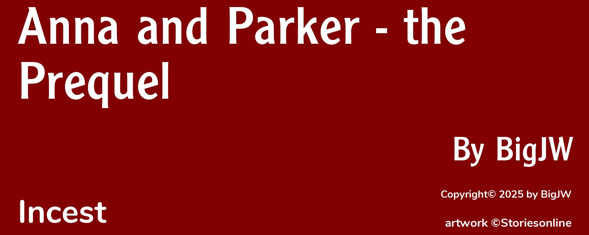 Anna and Parker - the Prequel - Cover