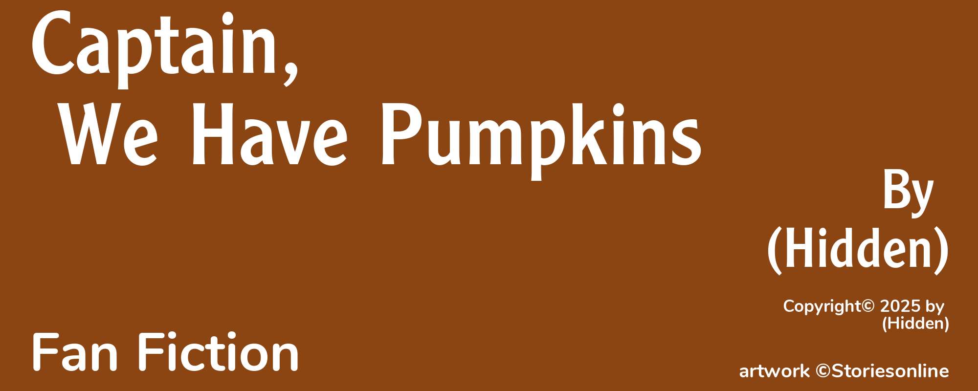 Captain, We Have Pumpkins - Cover