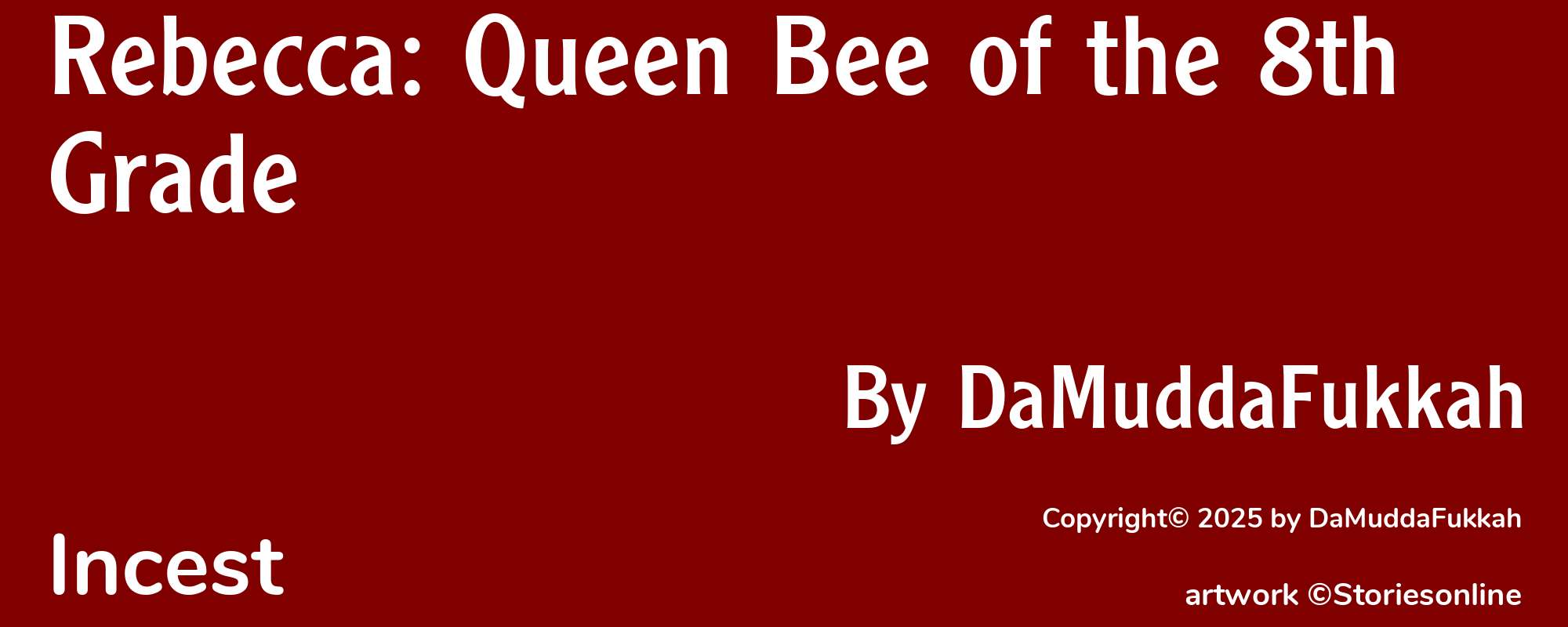 Rebecca: Queen Bee of the 8th Grade - Cover