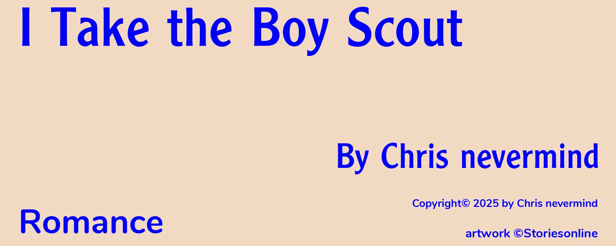 I Take the Boy Scout - Cover