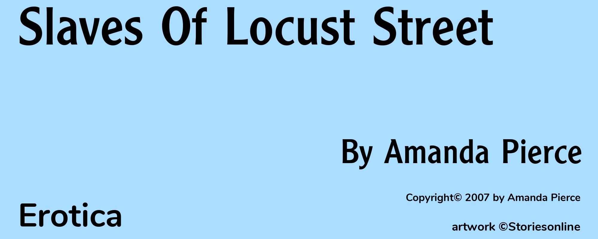 Slaves Of Locust Street - Cover