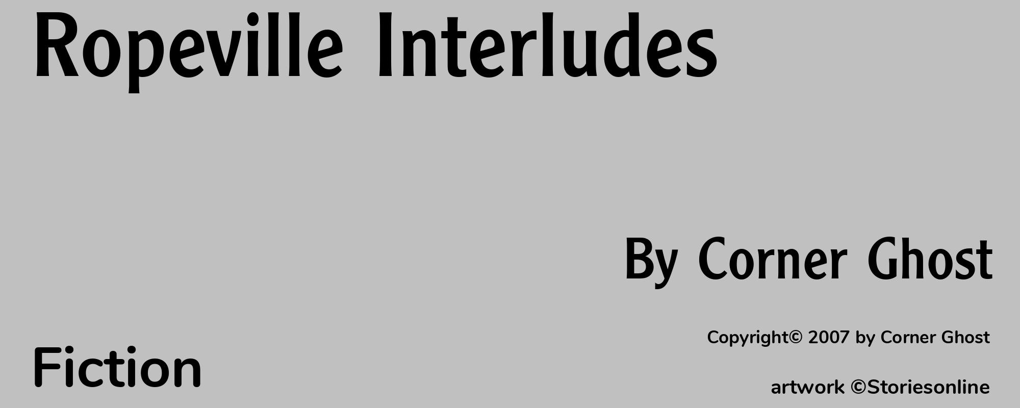 Ropeville Interludes - Cover