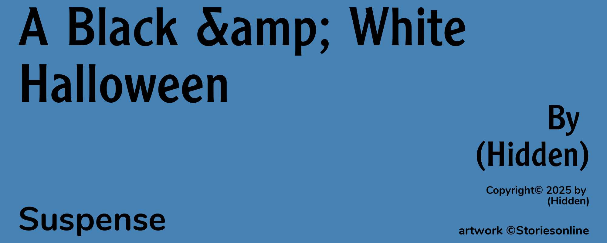 A Black & White Halloween - Cover