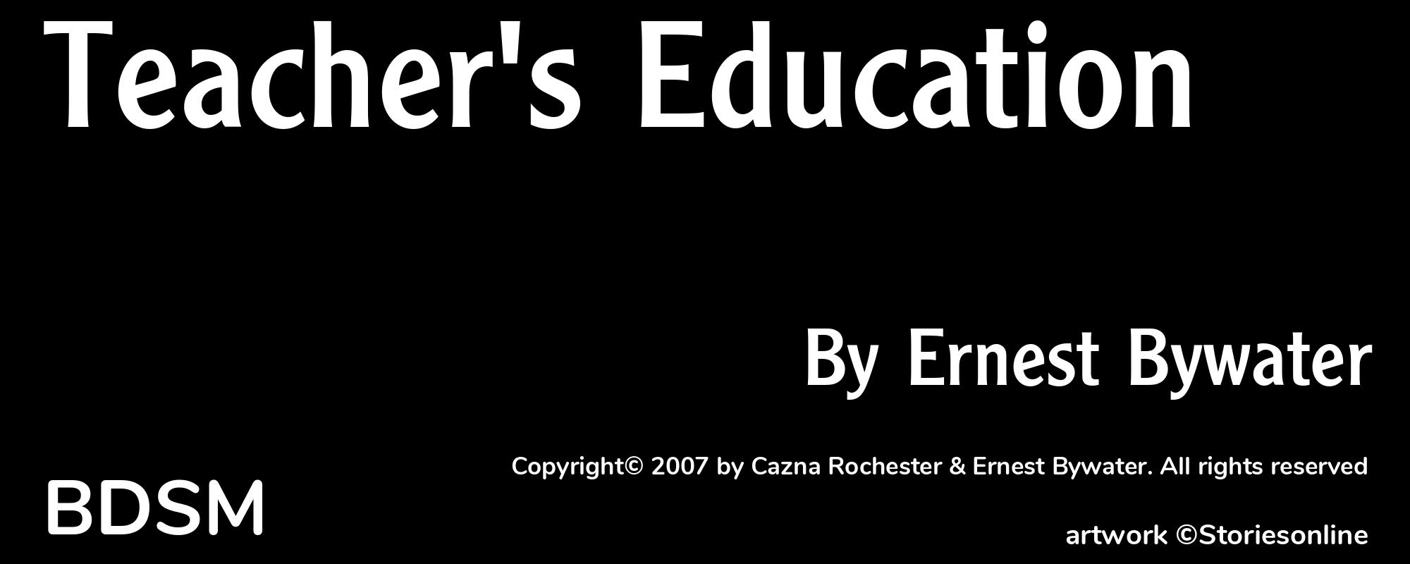 Teacher's Education - Cover