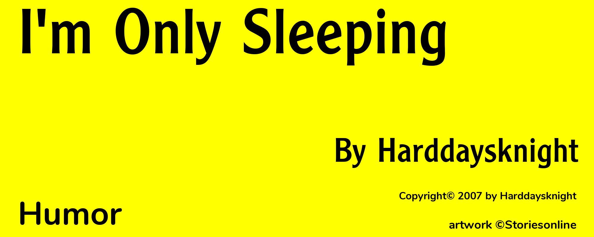 I'm Only Sleeping - Cover