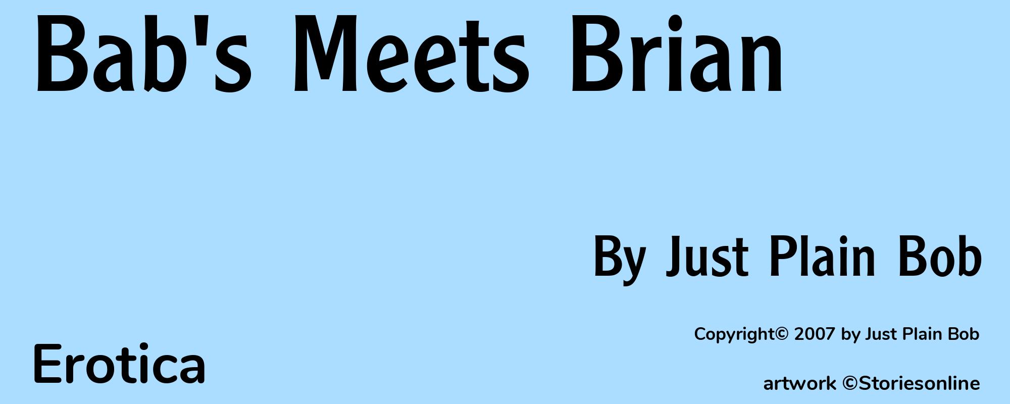 Bab's Meets Brian - Cover