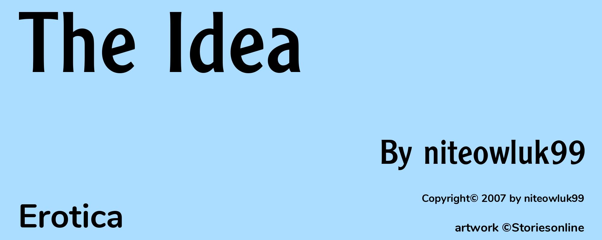 The Idea - Cover