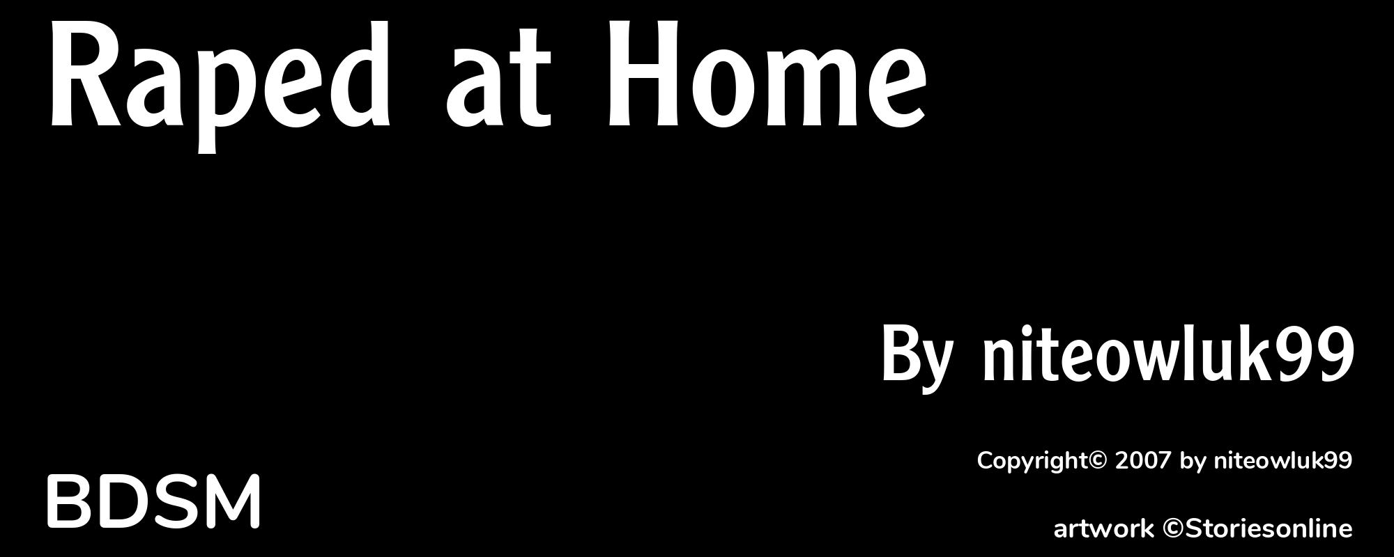 Raped at Home - Cover