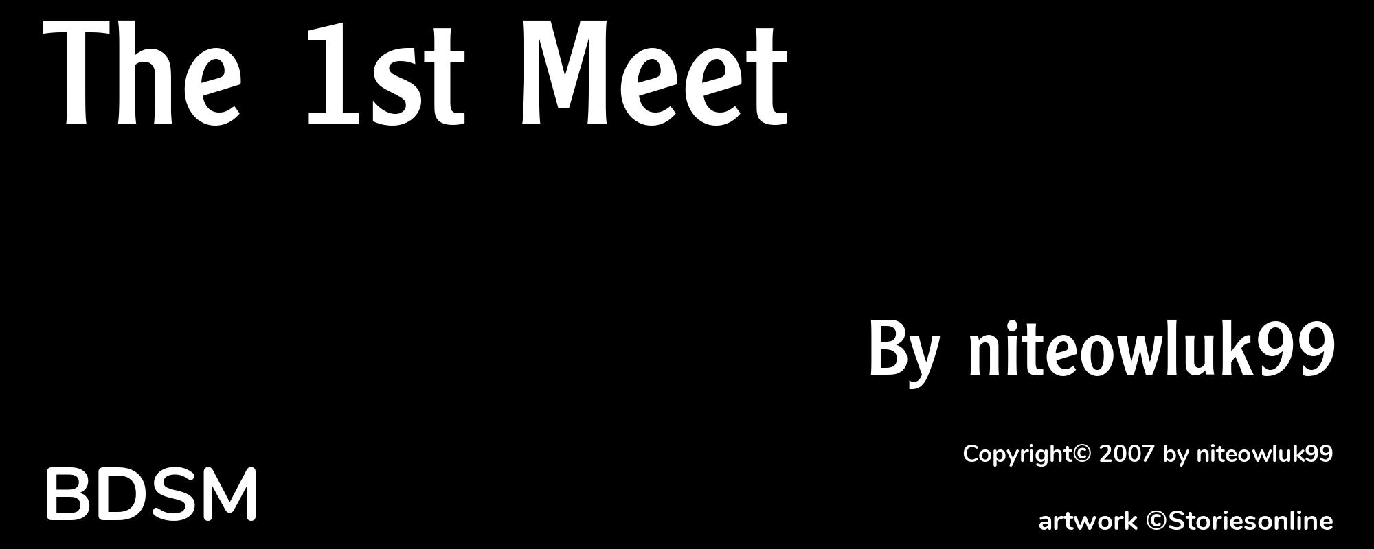 The 1st Meet - Cover