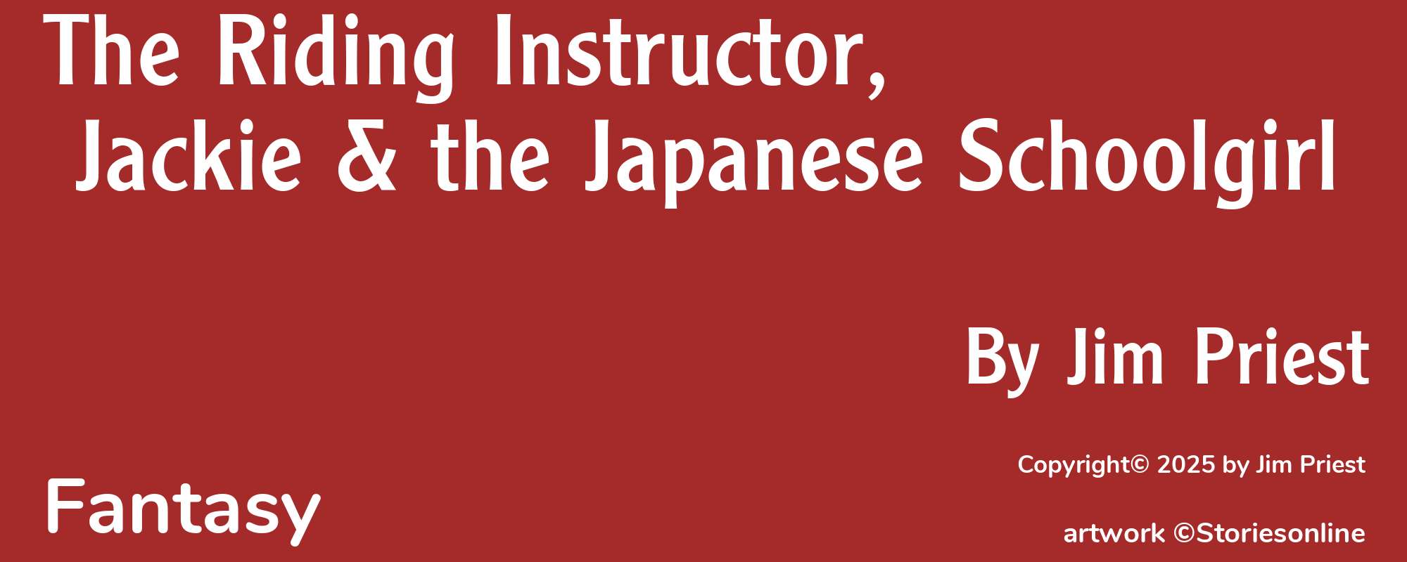 The Riding Instructor, Jackie & the Japanese Schoolgirl - Cover