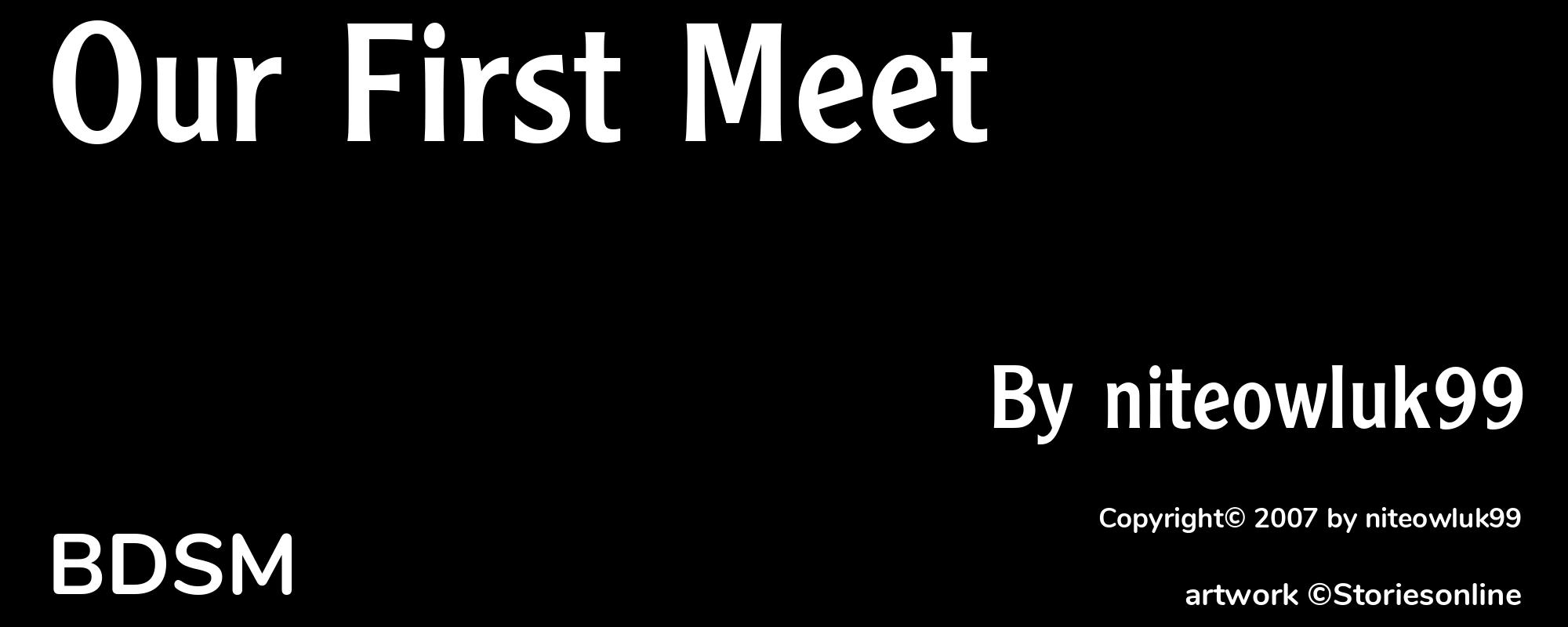 Our First Meet - Cover