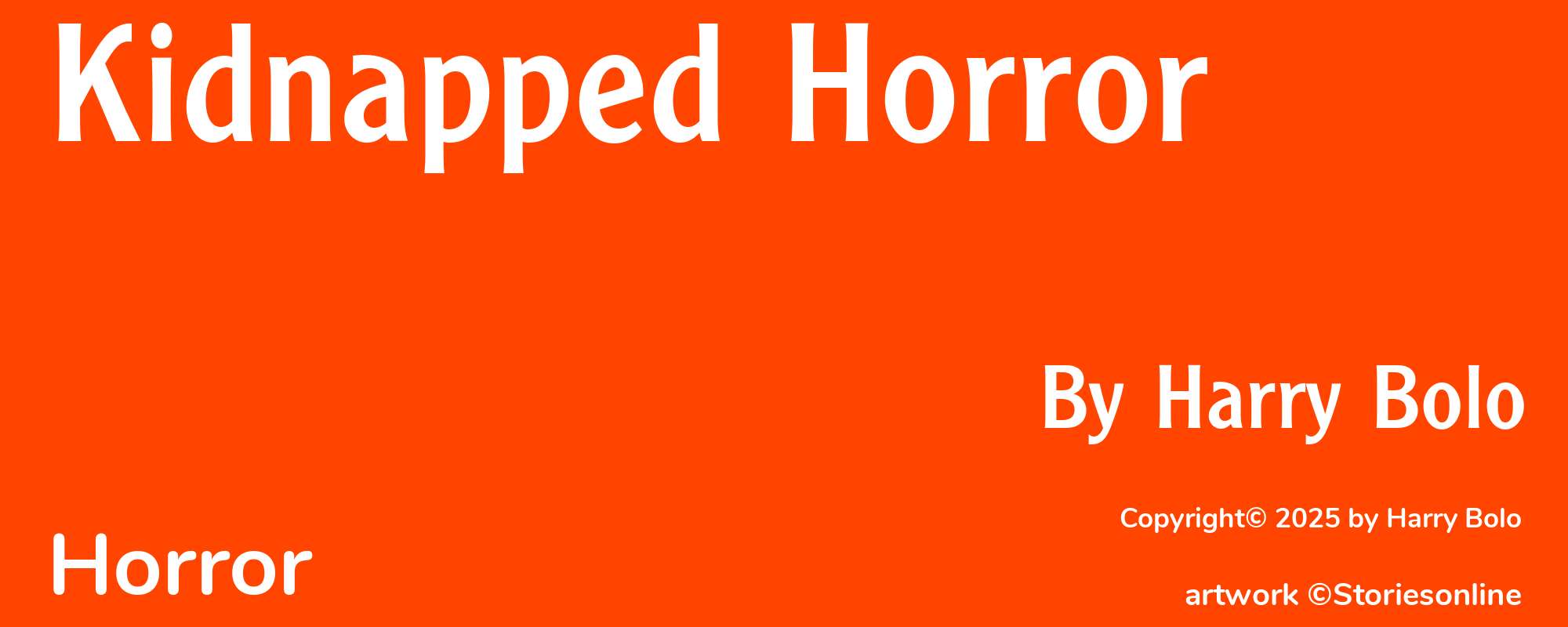 Kidnapped Horror - Cover