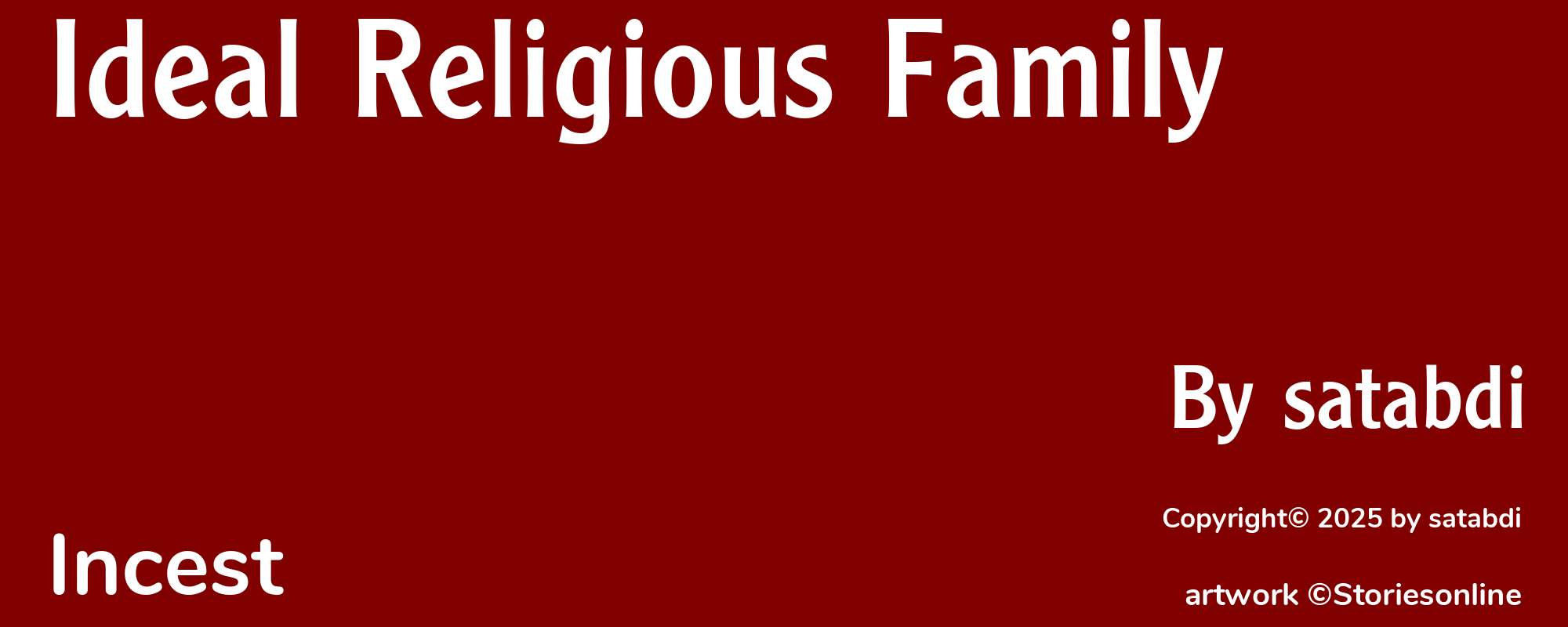 Ideal Religious Family - Cover