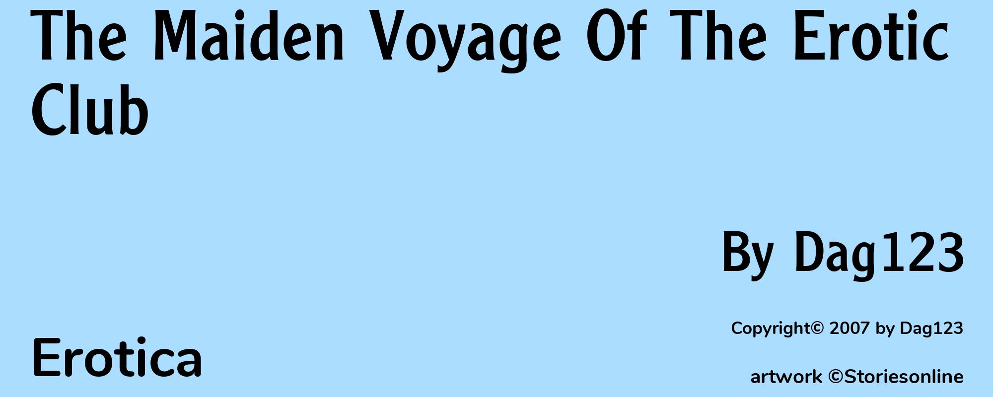 The Maiden Voyage Of The Erotic Club - Cover