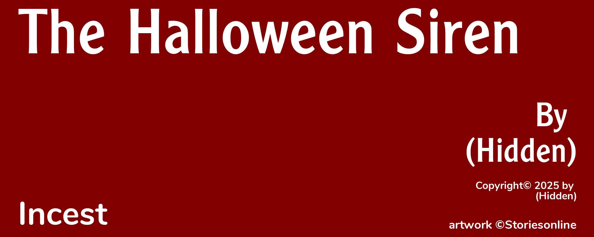 The Halloween Siren - Cover