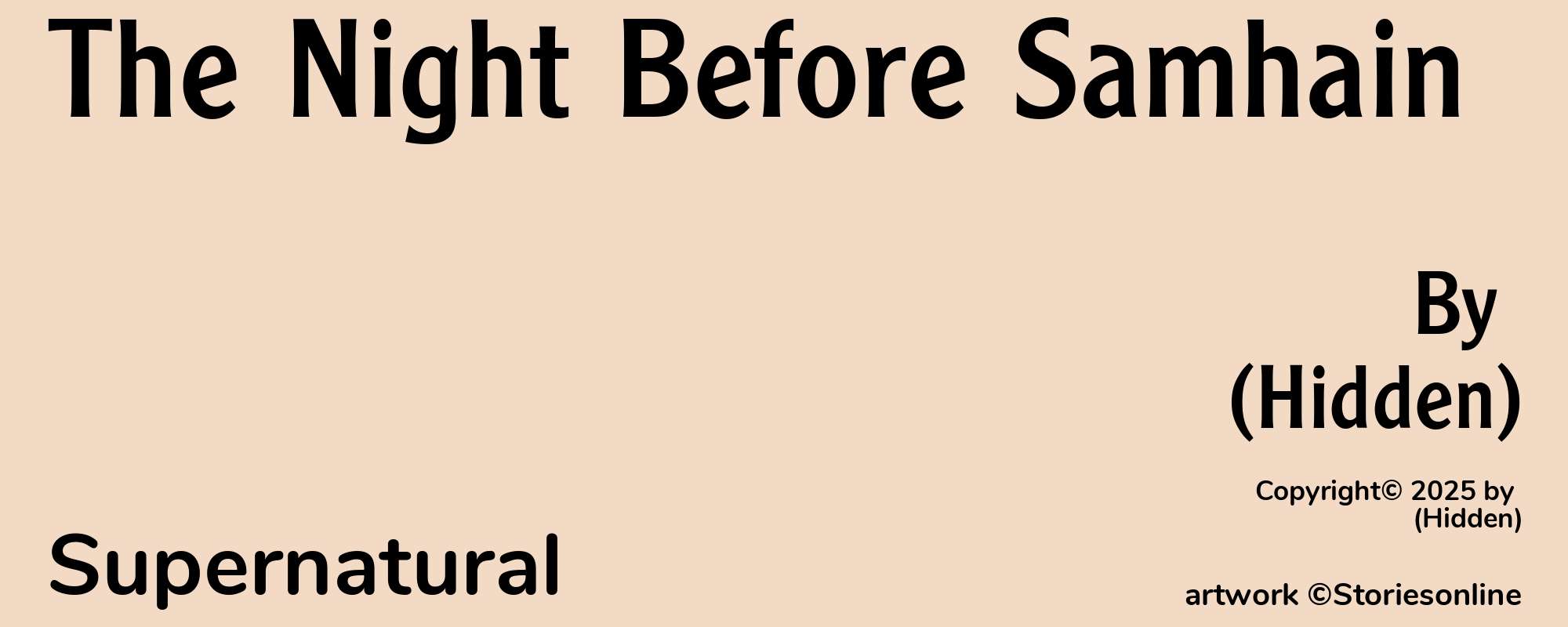 The Night Before Samhain - Cover