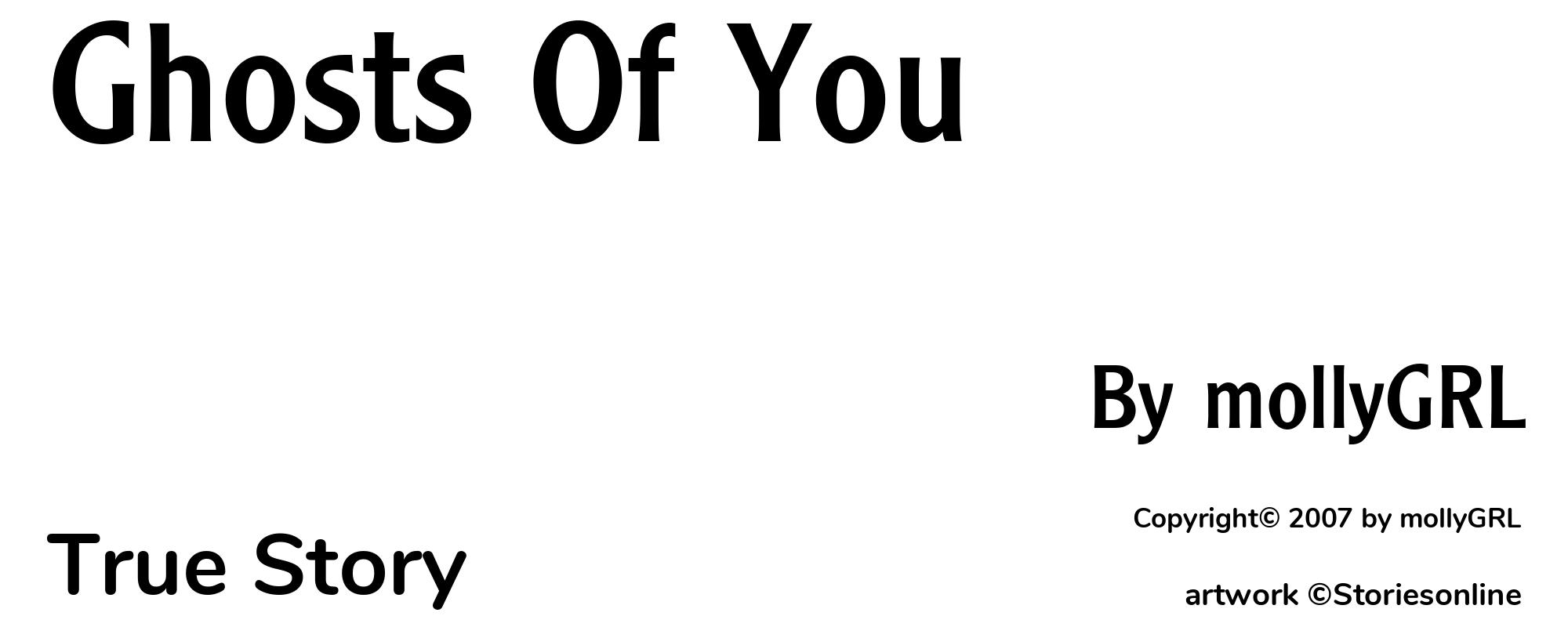 Ghosts Of You - Cover