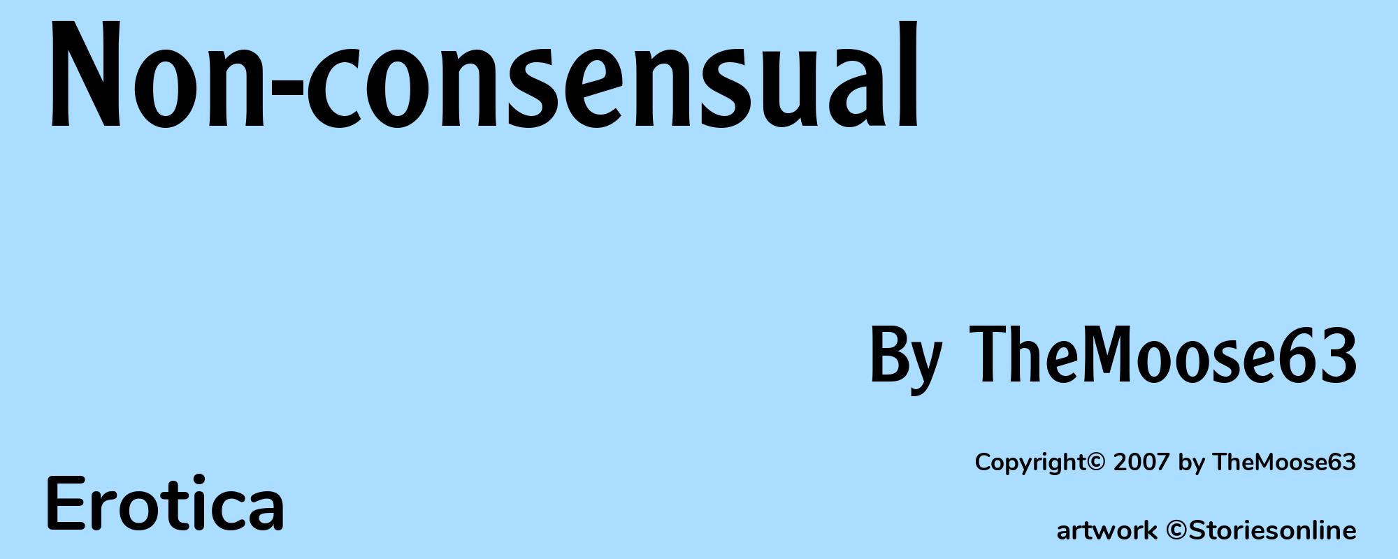 Non-consensual - Cover