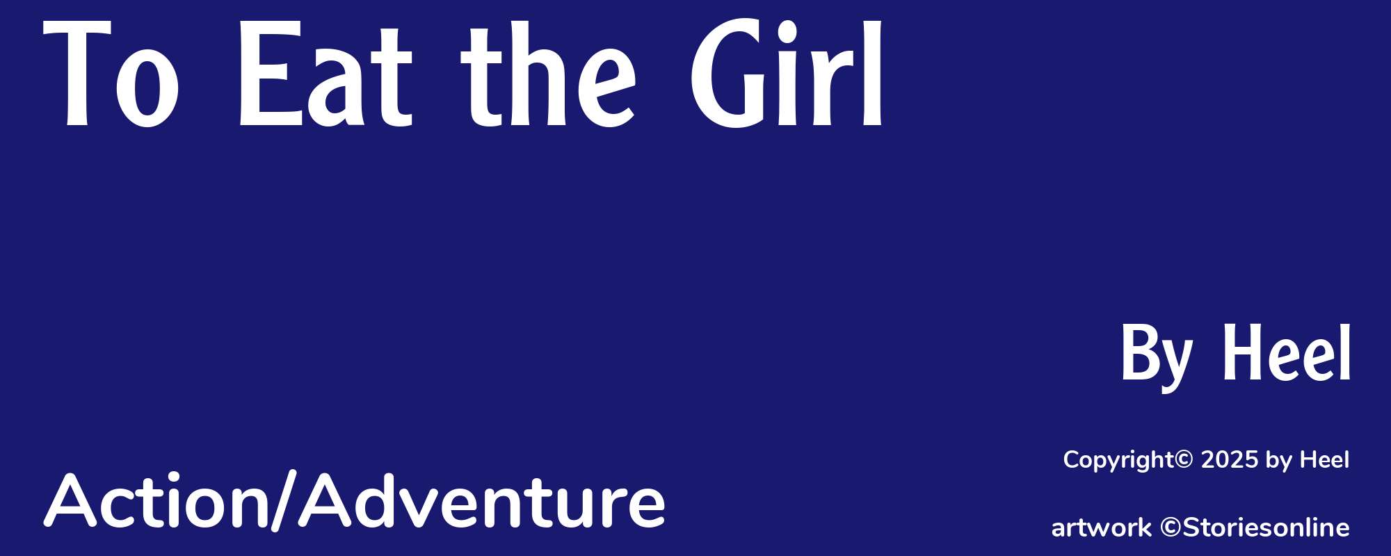 To Eat the Girl - Cover