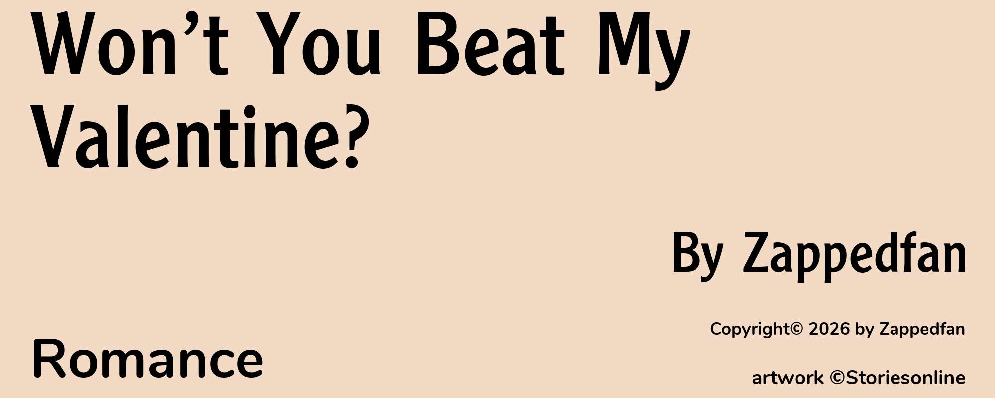 Won’t You Beat My Valentine? - Cover