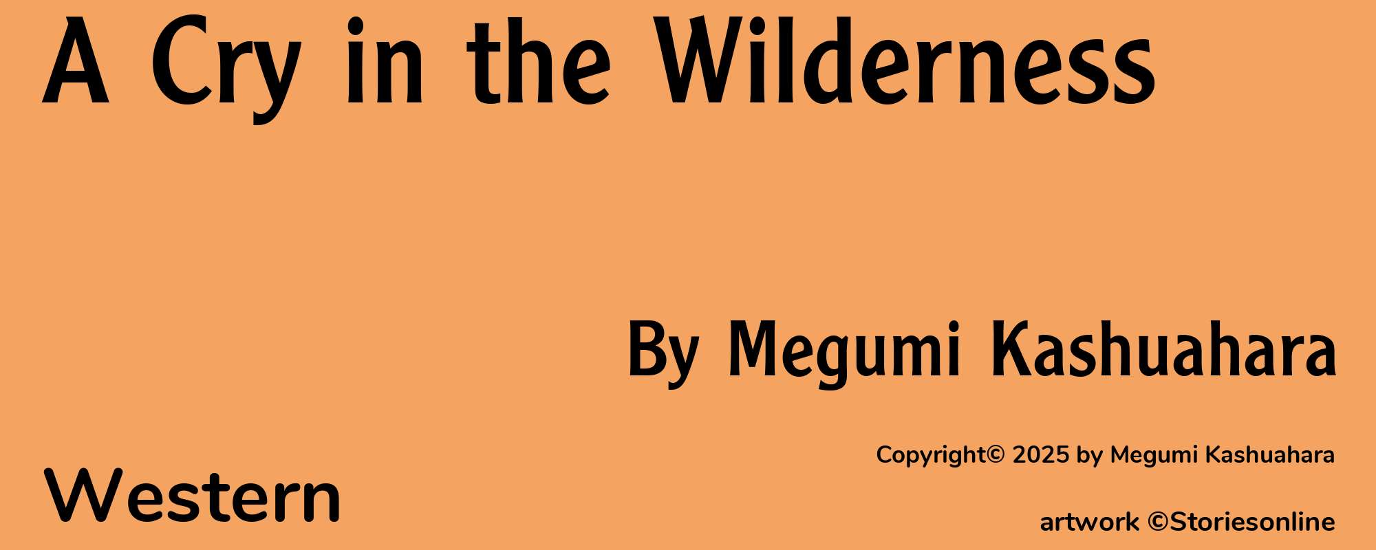 A Cry in the Wilderness - Cover