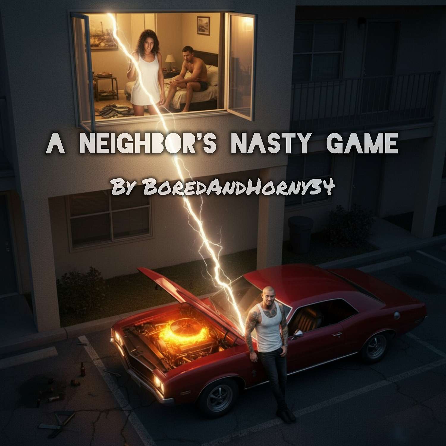 A Neighbor's Nasty Game - Cover