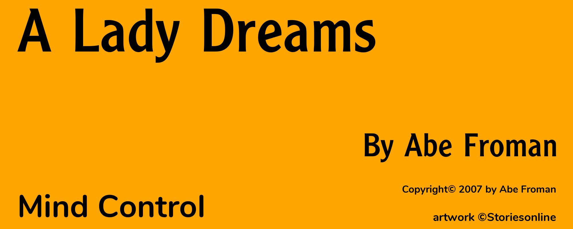 A Lady Dreams - Cover