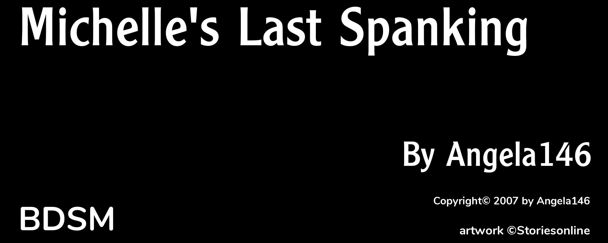 Michelle's Last Spanking - Cover