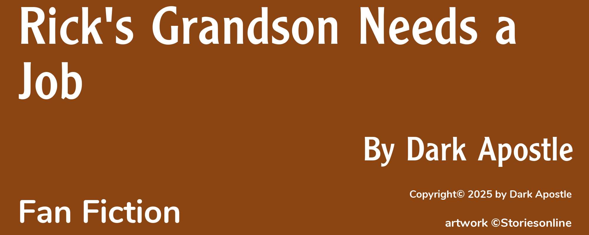 Rick's Grandson Needs a Job - Cover