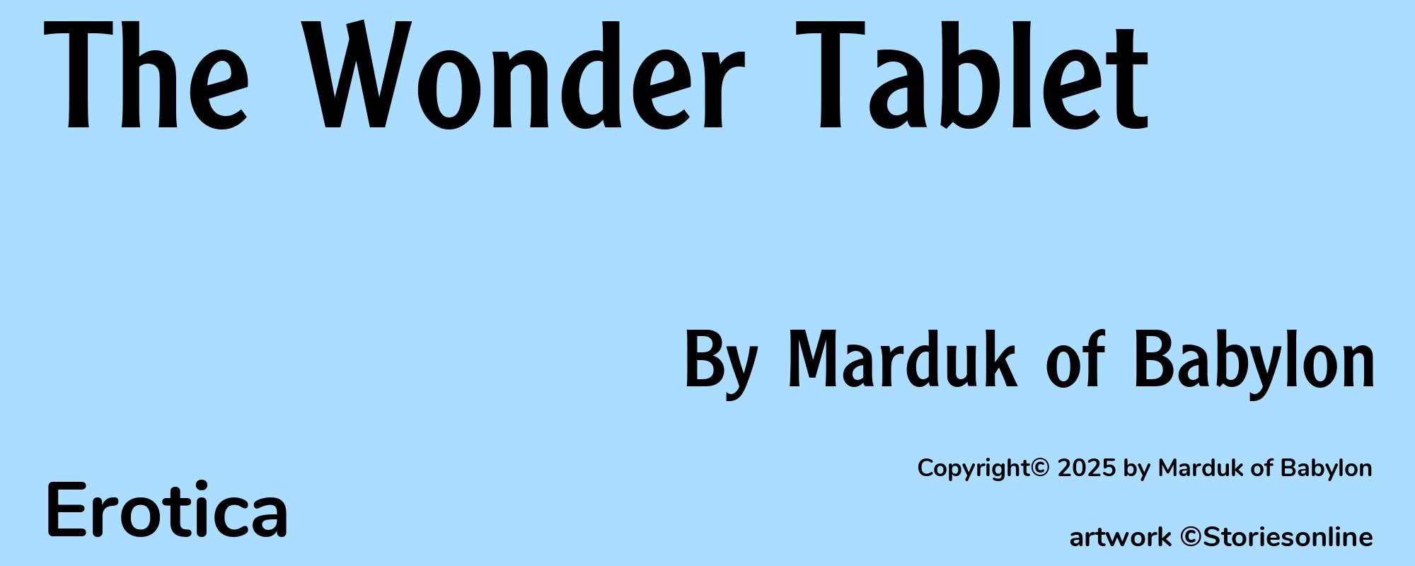 The Wonder Tablet - Cover