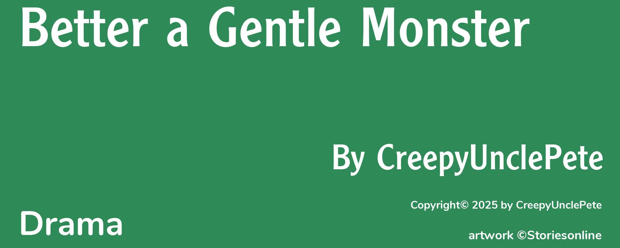 Better a Gentle Monster - Cover