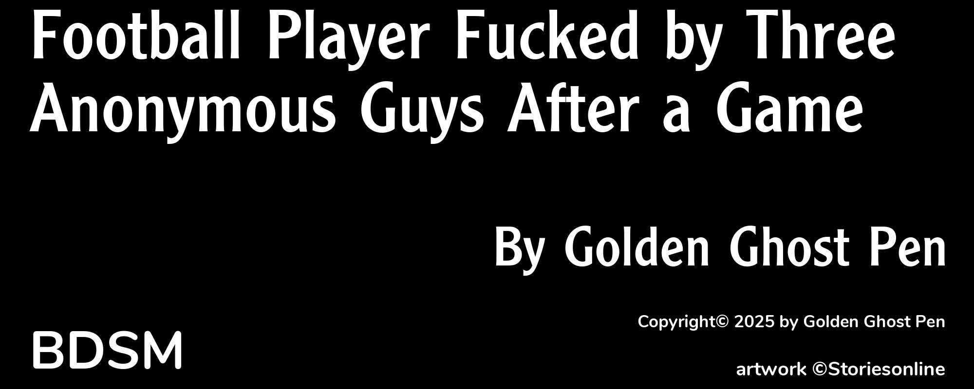 Football Player Fucked by Three Anonymous Guys After a Game - Cover